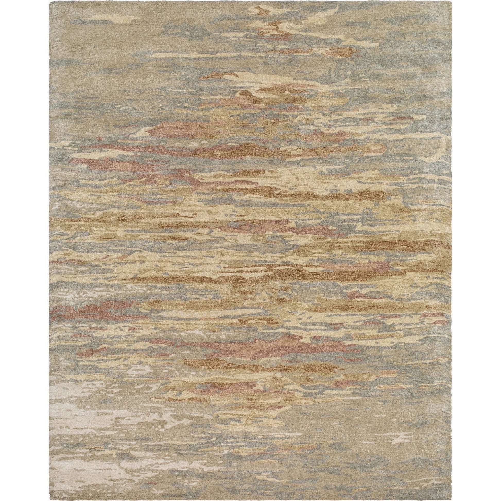 Kavita Rug - 534540 by Surya in sandstone, goldenrod, blush, slate, taupe. Made from wool, viscose in a unique style.