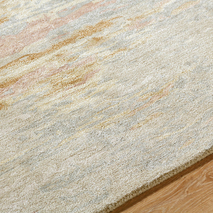 Kavita Rug - 534540 by Surya in sandstone, goldenrod, blush, slate, taupe. Made from wool, viscose in a unique style.