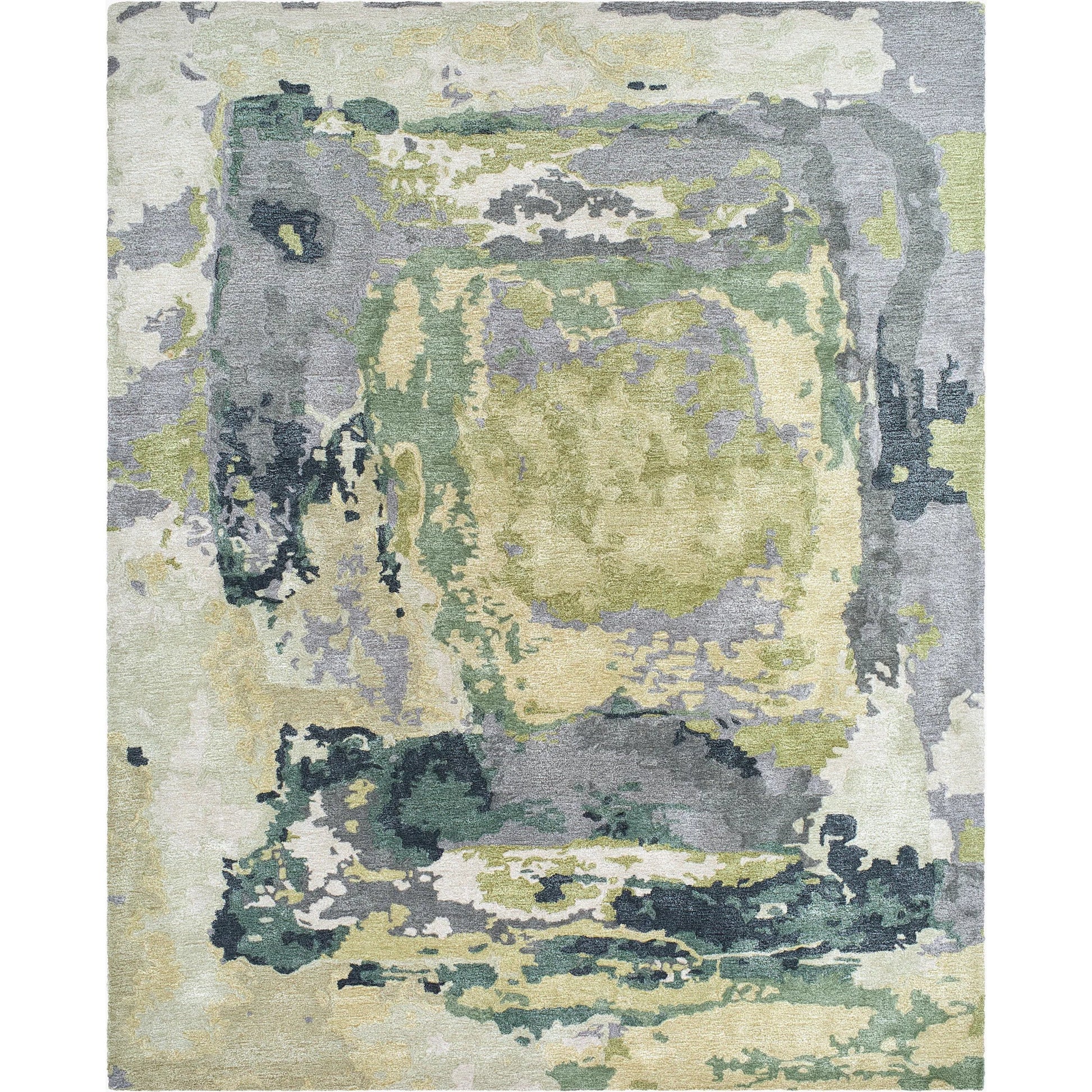 Kavita Rug - 534554 by Surya in moss green, slate gray, olive, charcoal, sage, cream. Made from wool, viscose in a unique style.