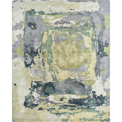 Kavita Rug - 534554 by Surya in moss green, slate gray, olive, charcoal, sage, cream. Made from wool, viscose in a unique style.