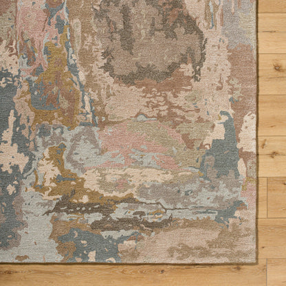 Kavita Rug - 534582 by Surya in warm grey, ash, sage, light silver. Made from wool, viscose in a unique style.