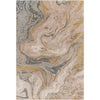 Slate Gray, Sandstone, Goldenrod, Ivory, Charcoal / 2' x 3'