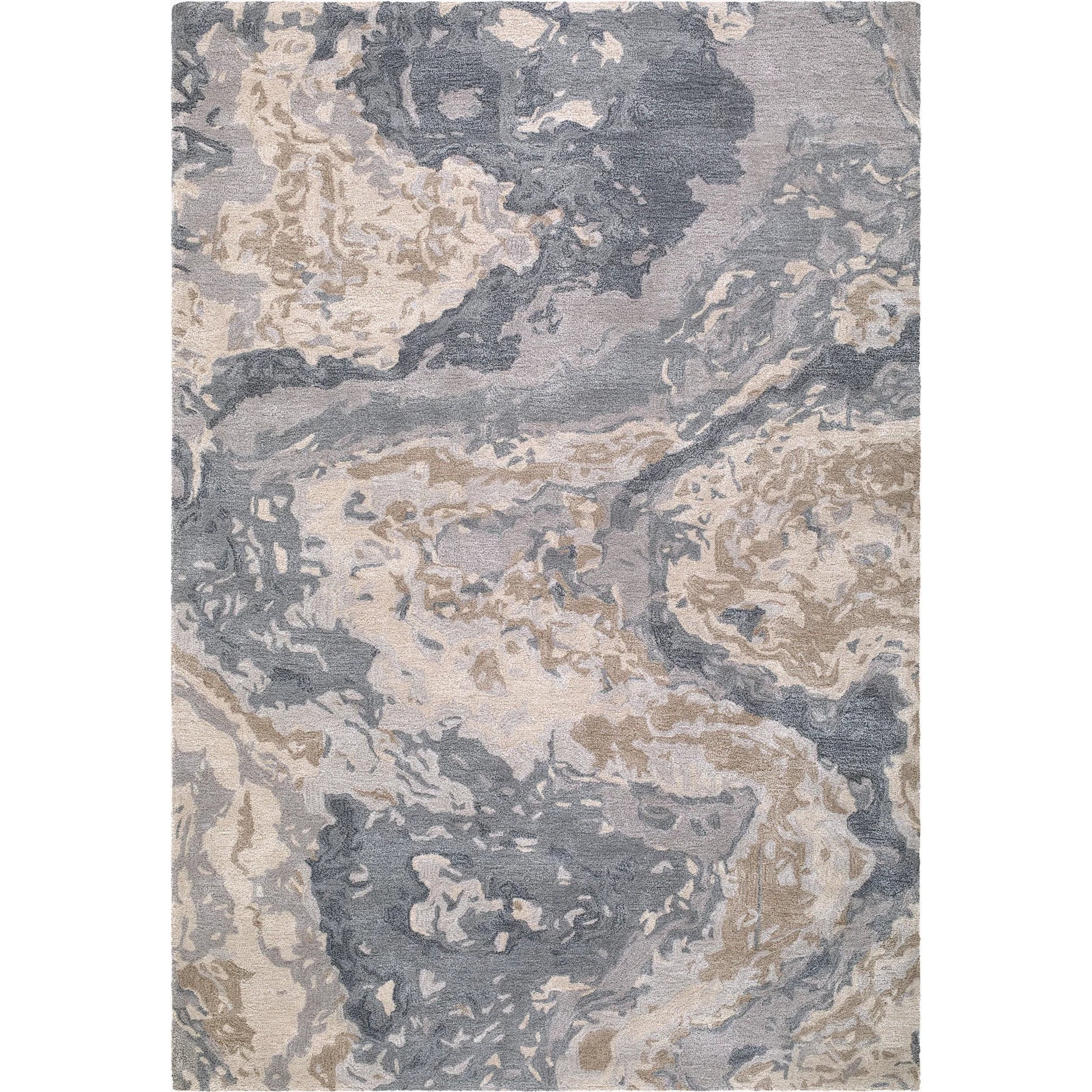 Kavita KVT-2330 Rug by Surya in slate gray, sandstone, ivory, taupe, charcoal. Made from wool, viscose in a unique style.