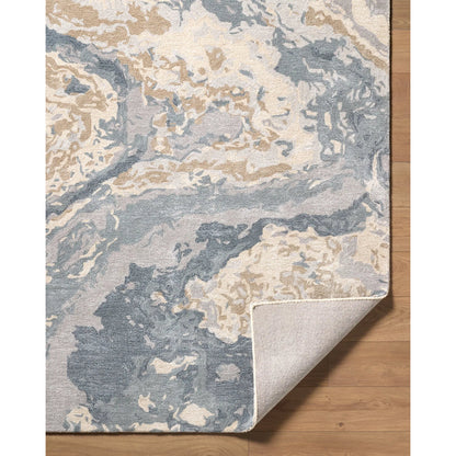 Kavita KVT-2330 Rug by Surya in slate gray, sandstone, ivory, taupe, charcoal. Made from wool, viscose in a unique style.