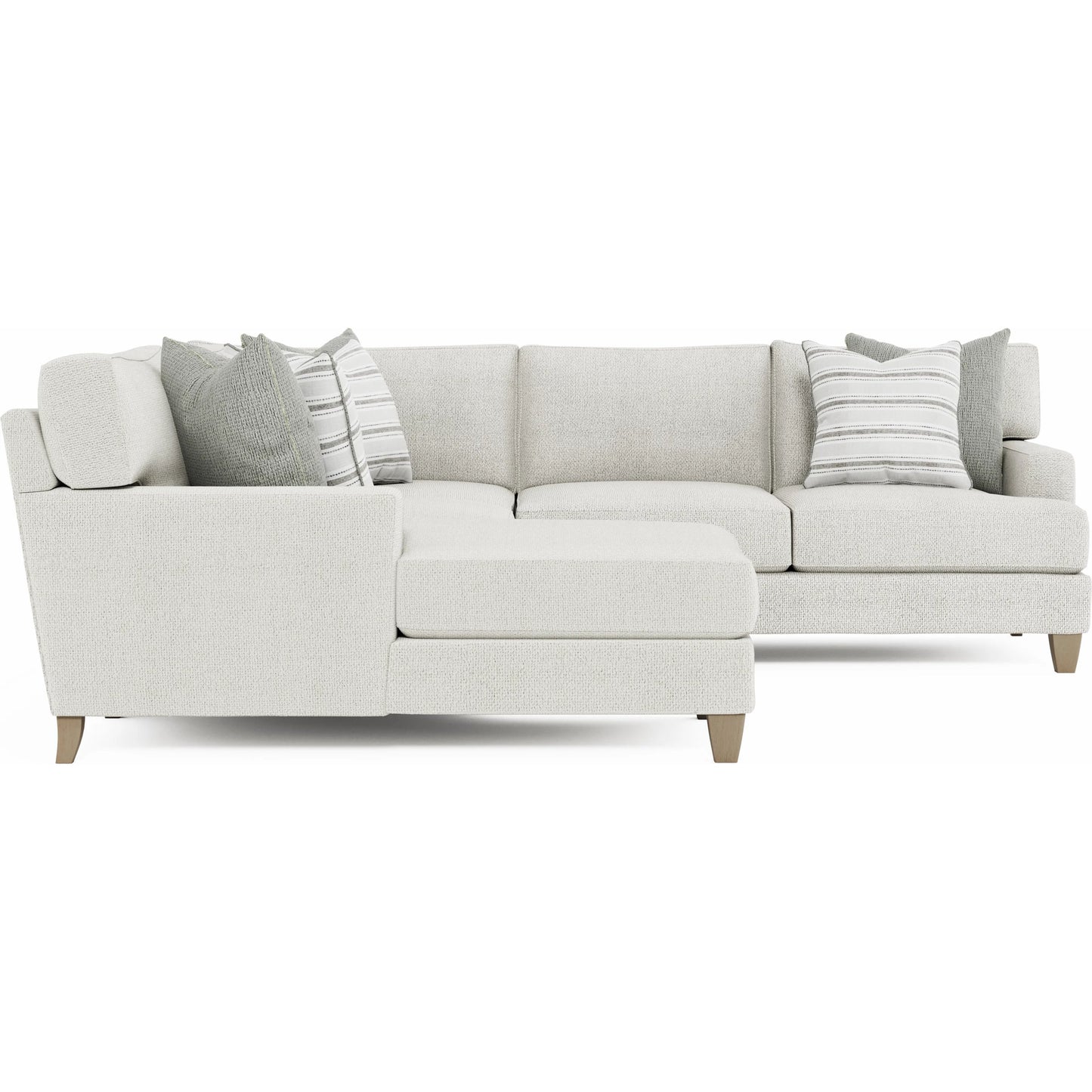 002 SI-2534142 | Additional Silo | Mila 4-PIECE Fabric Sectional by Bernhardt in white. Made from fabric in a unique style.