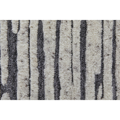 Broadfield Stripes Rug - T21T6037 by Thom Felicia by Feizy Rugs in ivory. Made from wool in a unique style.