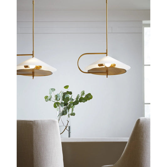 Gesture Pendant by Visual Comfort & Co.. Made from steel in a modern style.