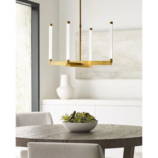 Phobos Medium Chandelier by Visual Comfort & Co.. Made from brass in a unique style.