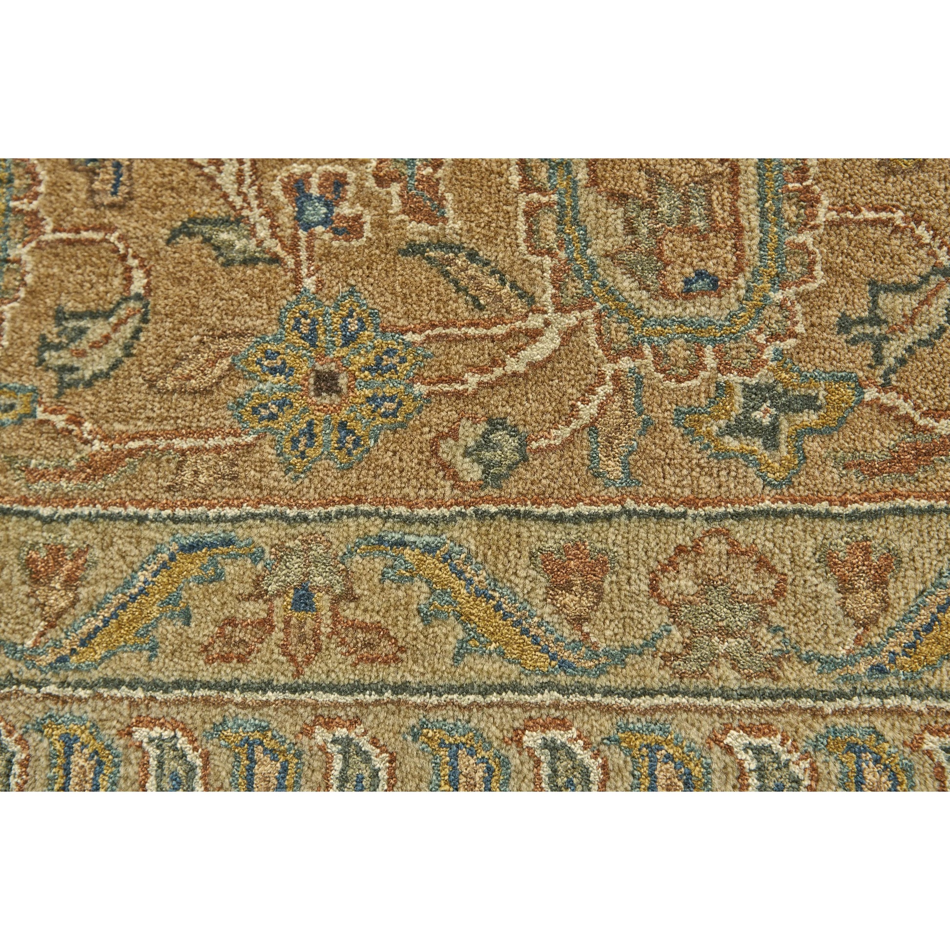 Spohia Rug - 6598F by Feizy in ivory, green. Made from silk, wool in a unique style.