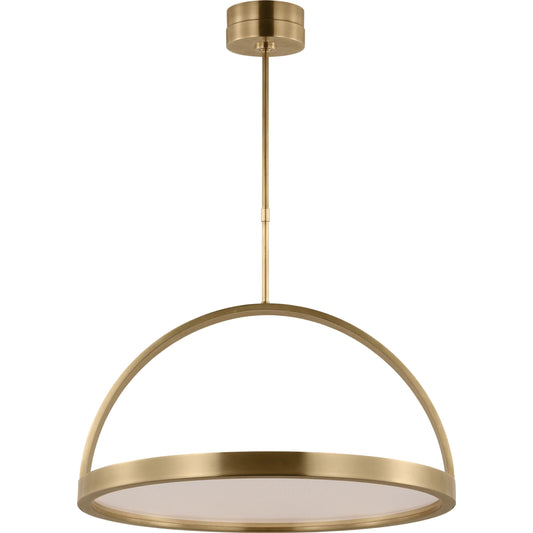 Cerne Medium Chandelier by Visual Comfort & Co. in natural brass. Made from brass in a unique style.