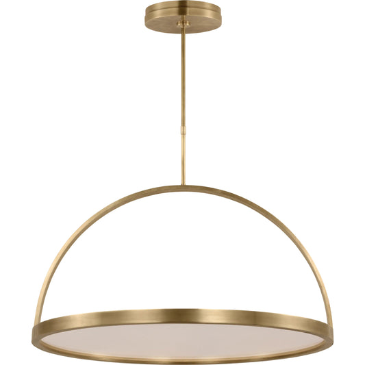 Cerne Large Chandelier by Visual Comfort & Co. in natural brass. Made from brass in a unique style.