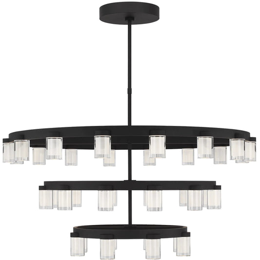 Esfera Three Tier X-Large Chandelier by Visual Comfort & Co.. Made from aluminum or brass in a unique style.