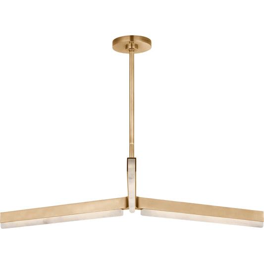 Linea 42" Chandelier by Visual Comfort & Co.. Made from brass in a unique style.