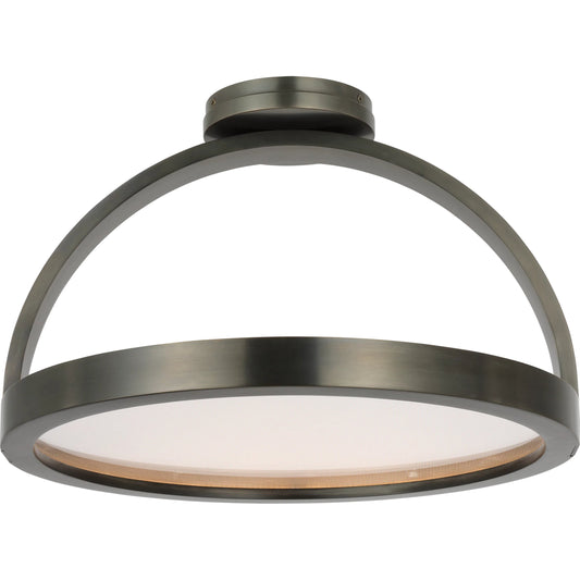 Cerne Large Semi Flush by Visual Comfort & Co.. Made from brass in a modern style.