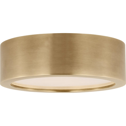 Cerne Mini Flush by Visual Comfort & Co. in natural brass. Made from brass in a unique style.