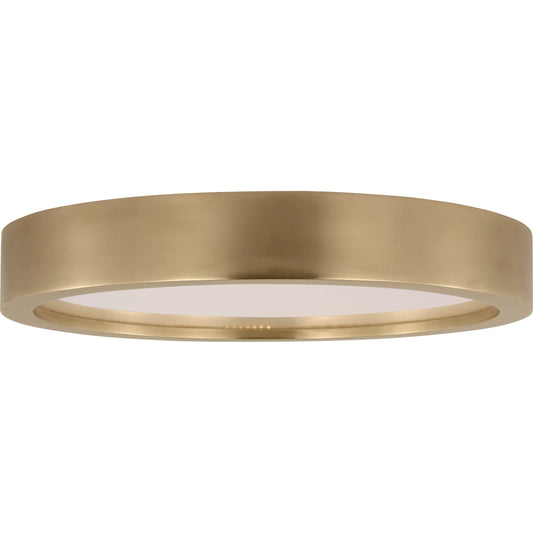 Cerne Medium Flush Mount by Visual Comfort & Co. in natural brass. Made from brass in a unique style.