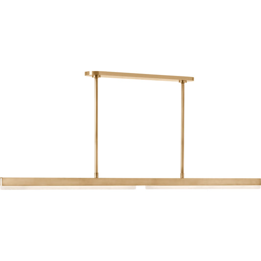 Linea 60" Linear Chandelier by Visual Comfort & Co.. Made from brass in a unique style.