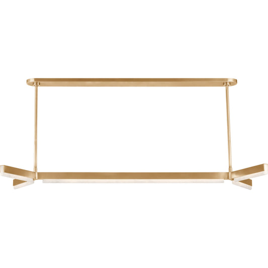 Linea 55" Linear Chandelier by Visual Comfort & Co.. Made from brass in a unique style.