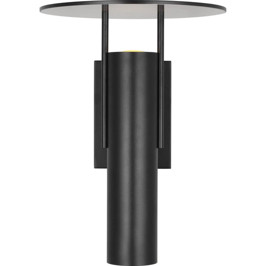Ronan 15" Wall by Visual Comfort & Co. in outdoor black. Made from aluminum in a unique style.