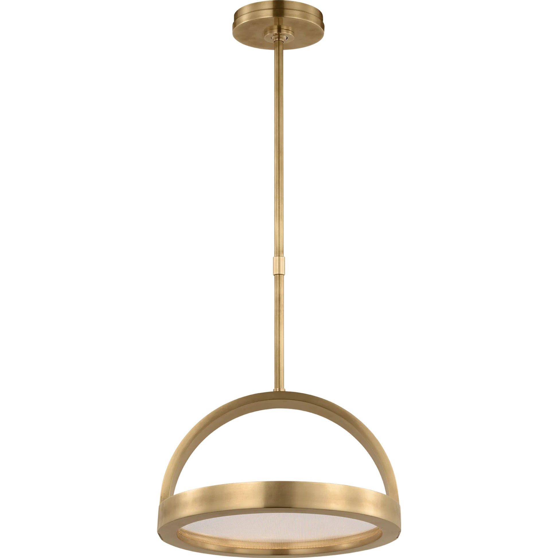 Cerne Medium Pendant by Visual Comfort & Co. in natural brass. Made from brass in a unique style.