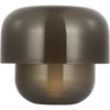 H 10"Seeded Smoke, Hand Rubbed Antique Brass