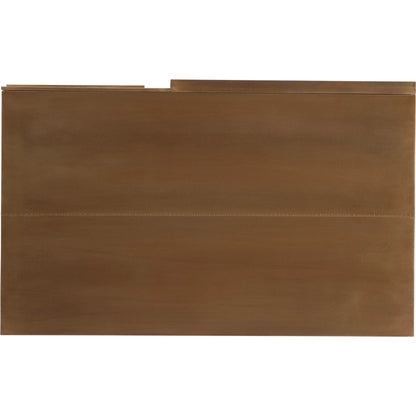 Acora Nightstand by Bernhardt in brass. Made from metal in a modern style.
