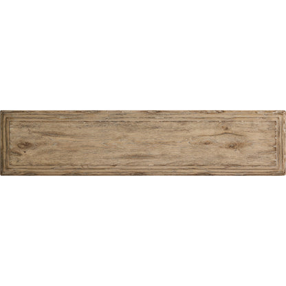 Sagehill Pedestal Console Table by Jonathan Charles in timberon grey oak. Made from main oak veneer in a unique style.