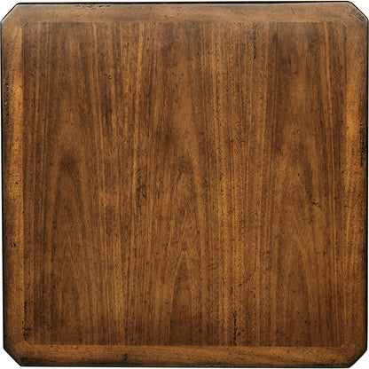 Casual Accents Victorian Style Walnut Side Table by Jonathan Charles in brown and medium walnut. Made from acacia in a traditional style.