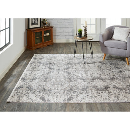 Cadiz Rug - 3989F by Feizy in gray, ivory, taupe. Made from viscose, acrylic in a unique style.