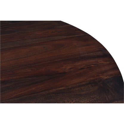 Myron Dining Table by Moe's Home Collection in dark brown. Made from solid sheesham in a modern style.