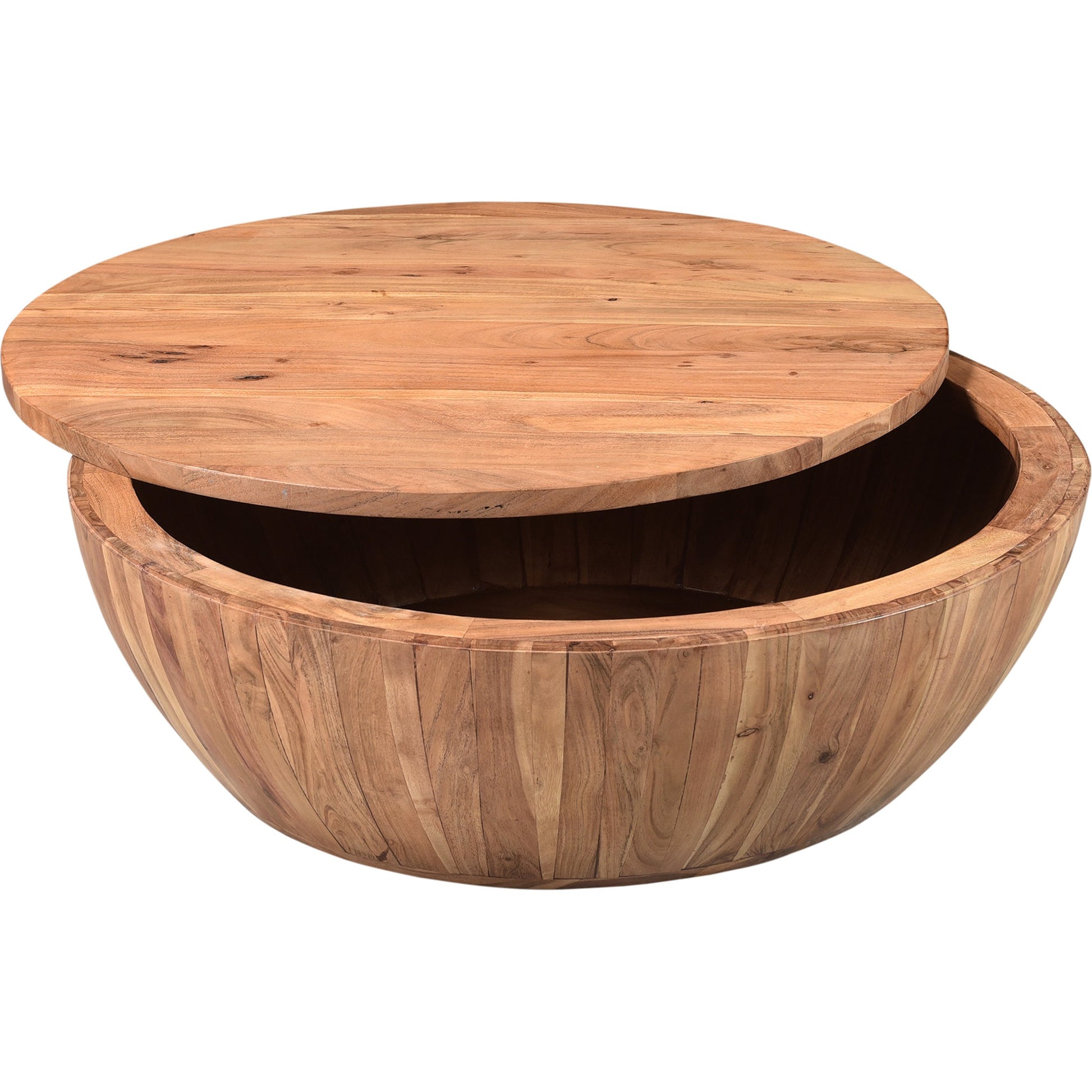 Eske Storage Table by Moe's Home Collection. Made from solid acacia wood in a rustic style.