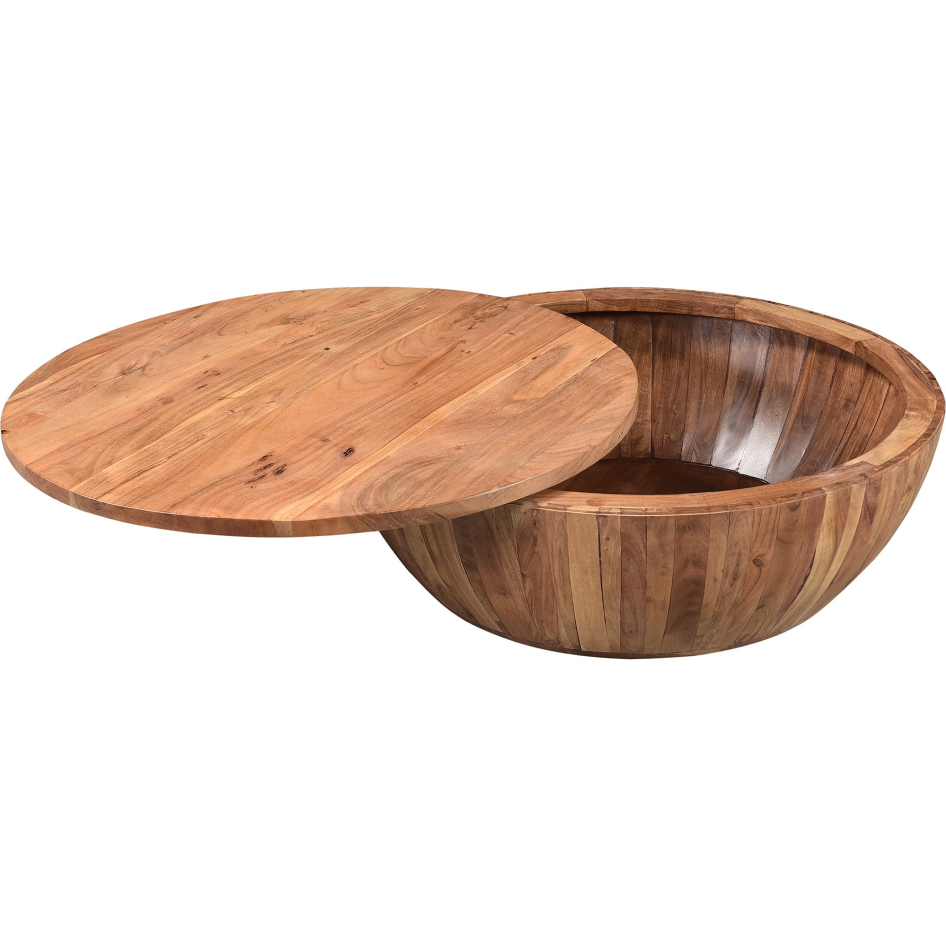 Eske Storage Table by Moe's Home Collection. Made from solid acacia wood in a rustic style.