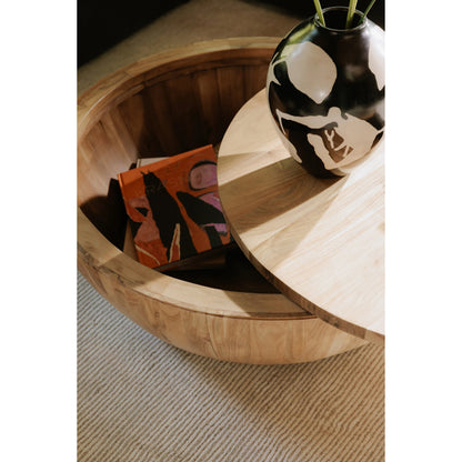 Eske Storage Table by Moe's Home Collection. Made from solid acacia wood in a rustic style.