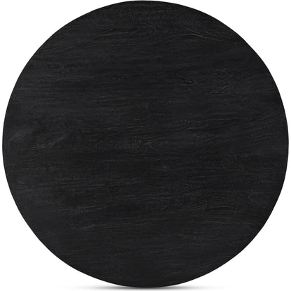 Cember Dining Table by Moe's Home Collection in black. Made from solid mango wood in a modern style.