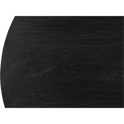 Cember Dining Table by Moe's Home Collection in black. Made from solid mango wood in a modern style.