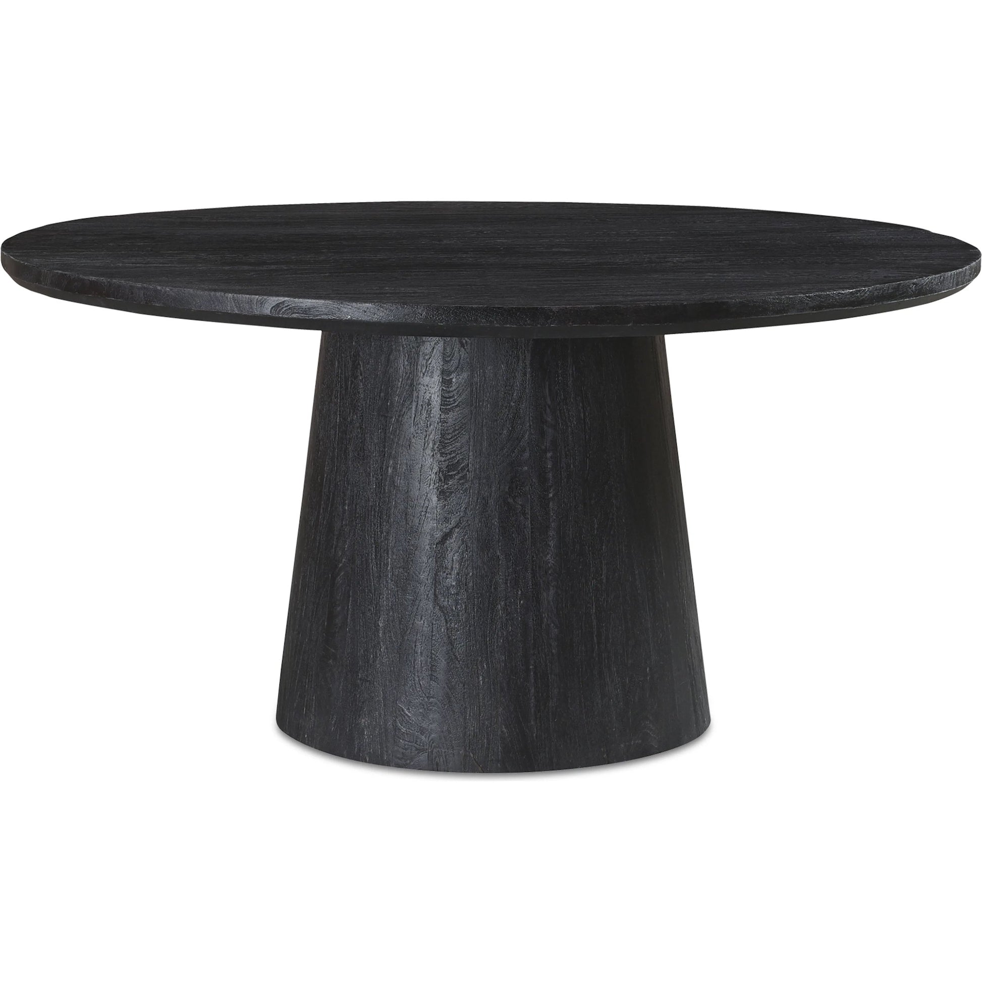 Cember Dining Table by Moe's Home Collection in black. Made from solid mango wood in a modern style.