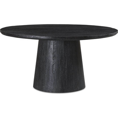 Cember Dining Table by Moe's Home Collection in black. Made from solid mango wood in a modern style.