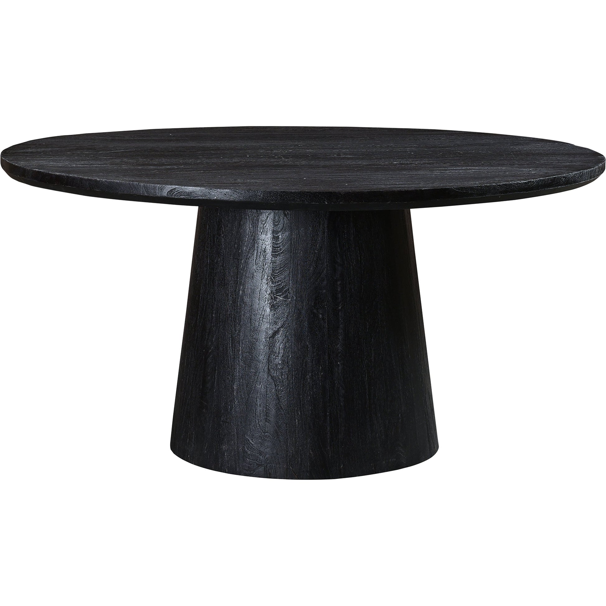 Cember Dining Table by Moe's Home Collection in black. Made from solid mango wood in a modern style.