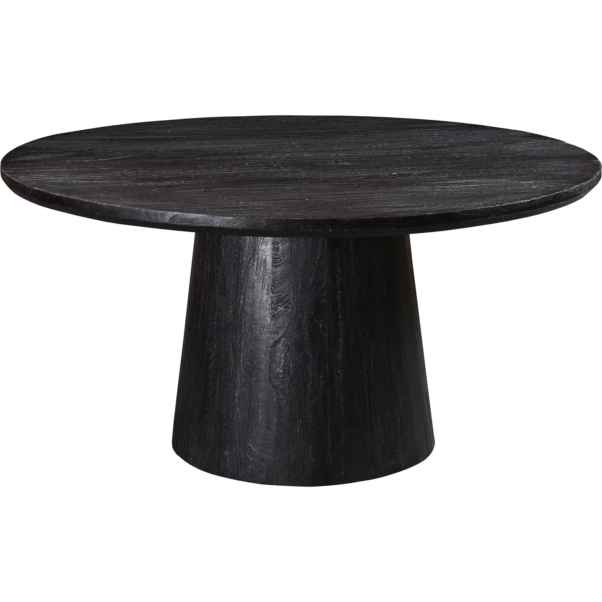 Cember Dining Table by Moe's Home Collection in black. Made from solid mango wood in a modern style.