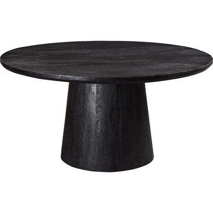 Cember Dining Table by Moe's Home Collection in black. Made from solid mango wood in a modern style.