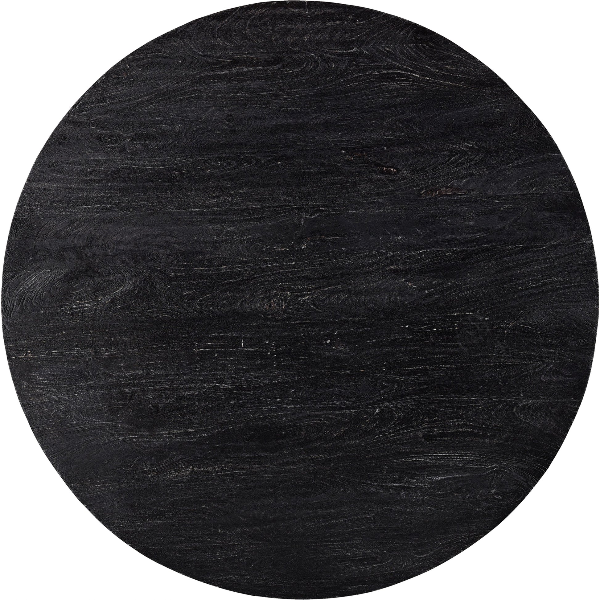 Cember Dining Table by Moe's Home Collection in black. Made from solid mango wood in a modern style.