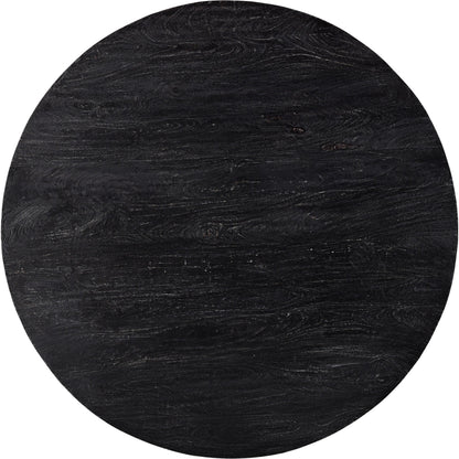 Cember Dining Table by Moe's Home Collection in black. Made from solid mango wood in a modern style.