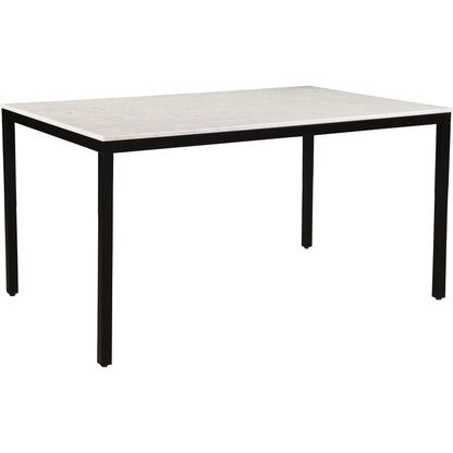 Parson Dining Table by Moe's Home Collection in white. Made from marble, iron, mdf in a modern style.