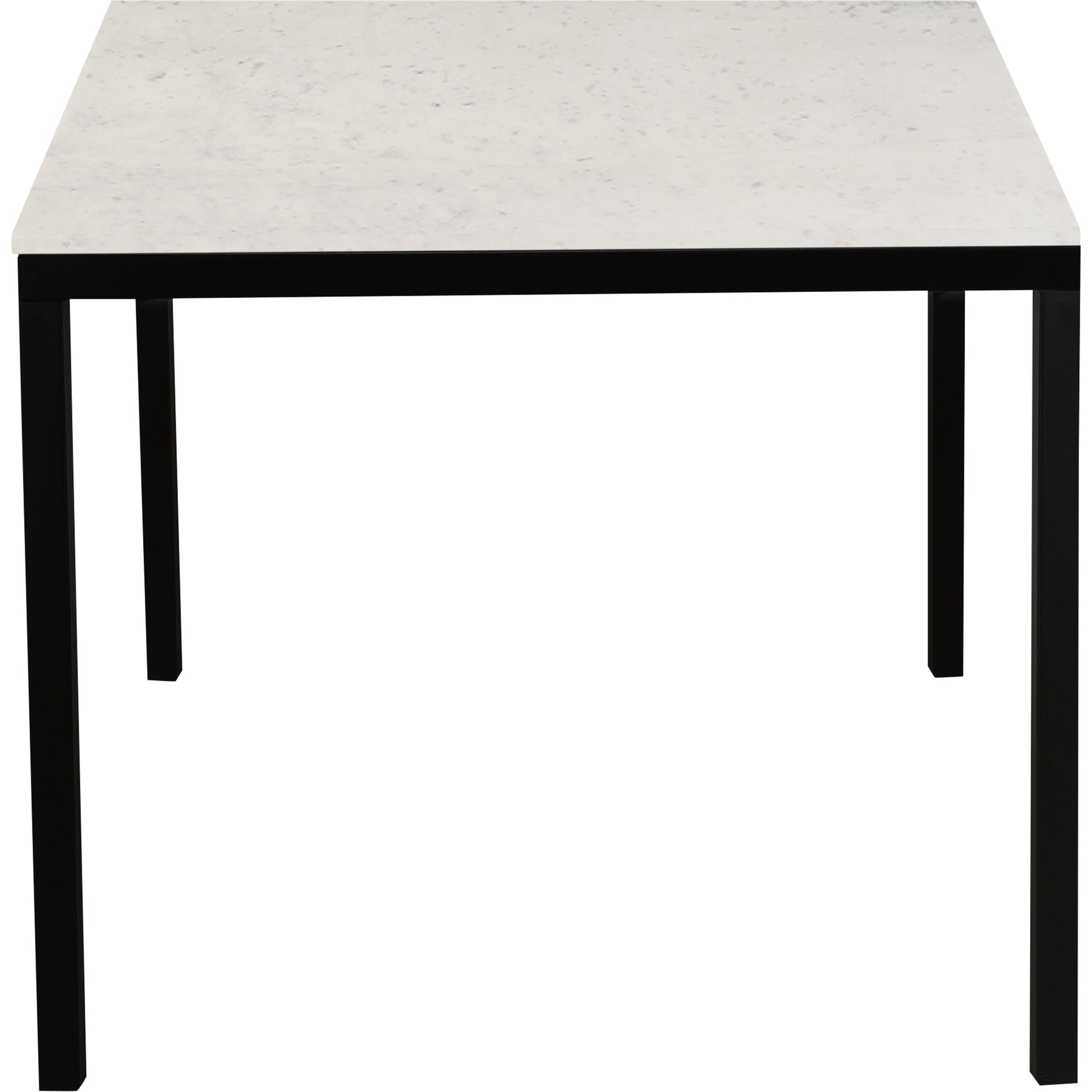 Parson Dining Table by Moe's Home Collection in white. Made from marble, iron, mdf in a modern style.