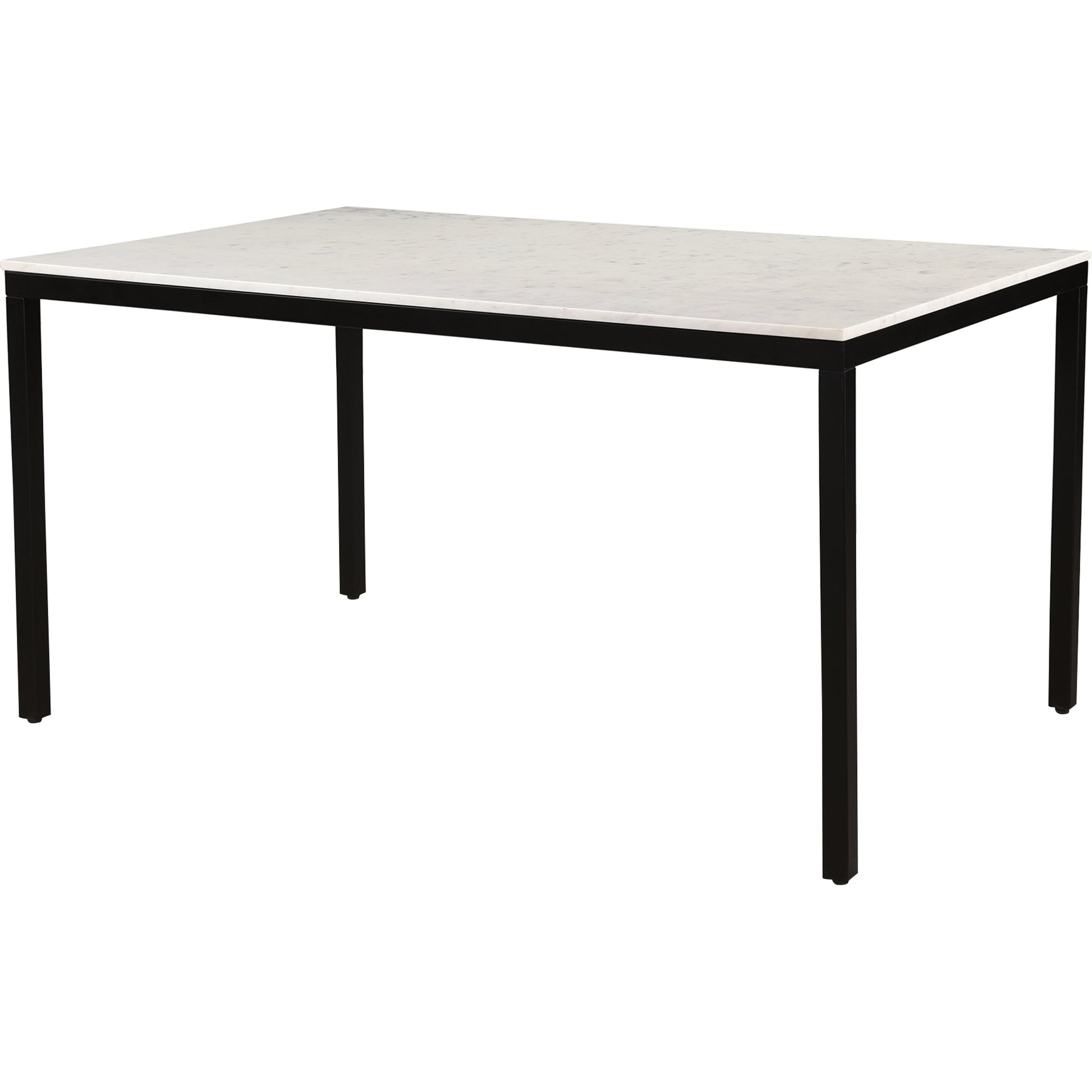 Parson Dining Table by Moe's Home Collection in white. Made from marble, iron, mdf in a modern style.