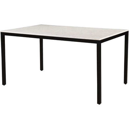 Parson Dining Table by Moe's Home Collection in white. Made from marble, iron, mdf in a modern style.