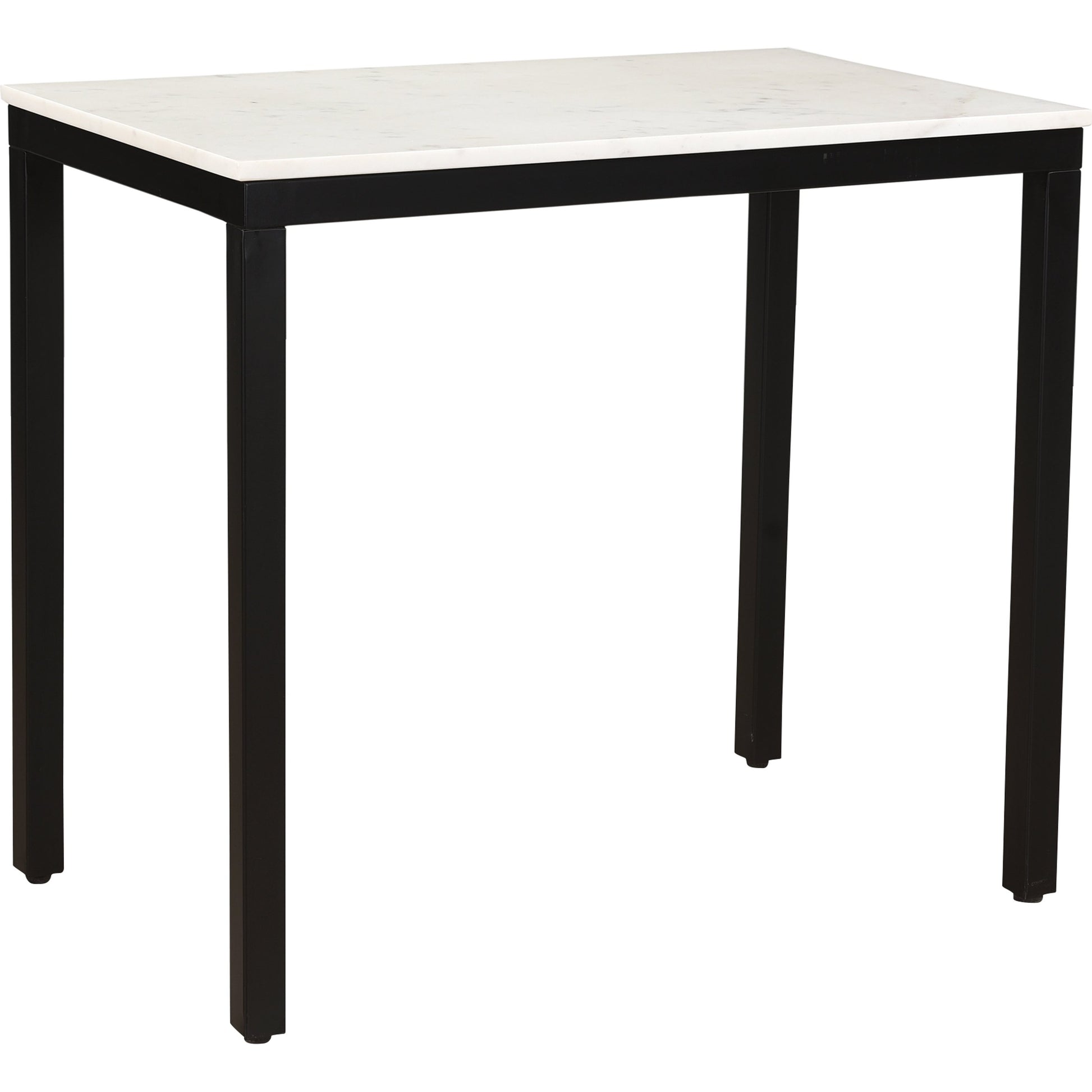 Parson Mini Desk by Moe's Home Collection in white. Made from marble, iron, mdf in a modern style.