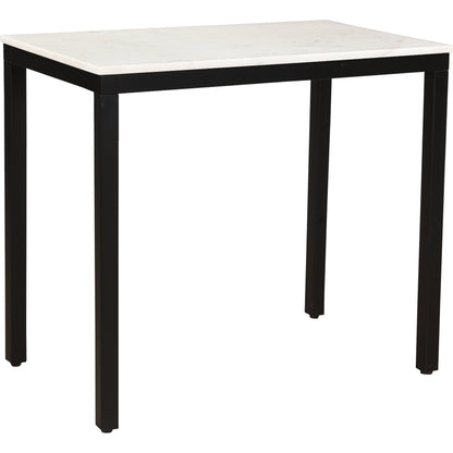 Parson Mini Desk by Moe's Home Collection in white. Made from marble, iron, mdf in a modern style.