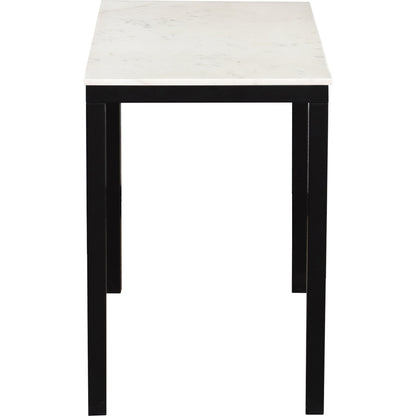 Parson Mini Desk by Moe's Home Collection in white. Made from marble, iron, mdf in a modern style.