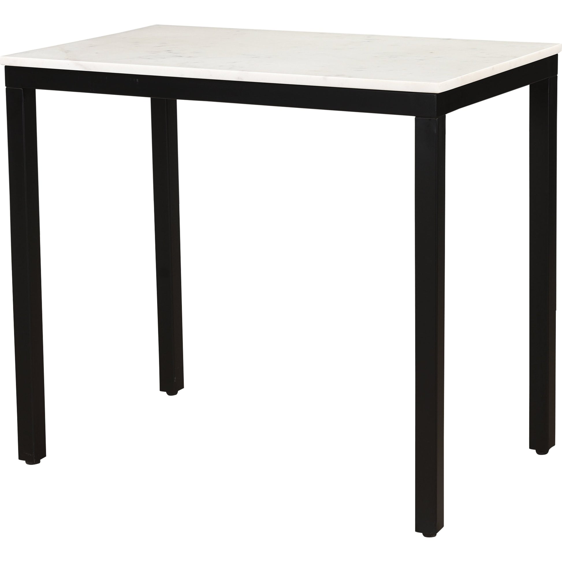 Parson Mini Desk by Moe's Home Collection in white. Made from marble, iron, mdf in a modern style.